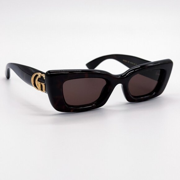 NEW GUCCI GG1827S 002 WOMEN DARK HAVANA SUNGLASSES GUCCI main image 5